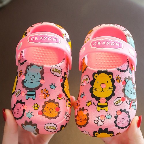 CHILDREN'S CLOSE-TOE SLIPPERS / BB-0165 - COLOR PINK