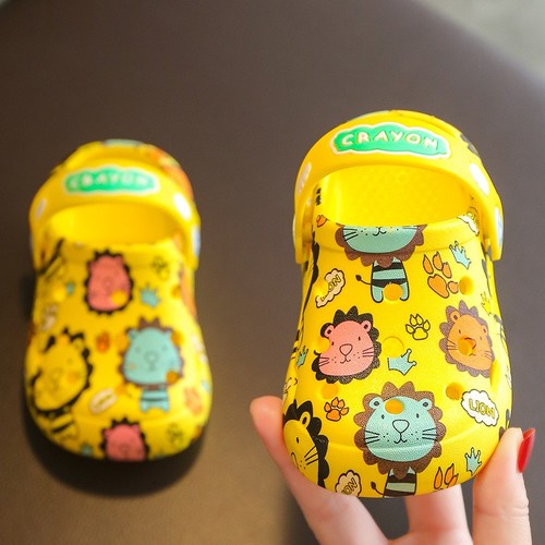 CHILDREN'S CLOSE-TOE SLIPPERS / BB-0166 - COLOR YELLOW