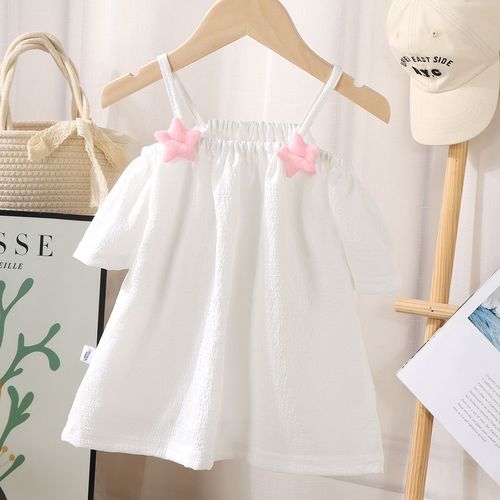 OFF-SHOULDER TOP / BB-0272 - Color : White Star Suitable for height : 90cm, 100cm