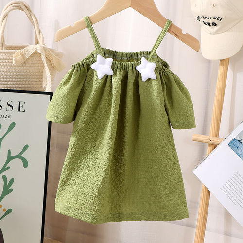 OFF-SHOULDER TOP / BB-0275 - Color : Green Star Suitable for height : 90cm