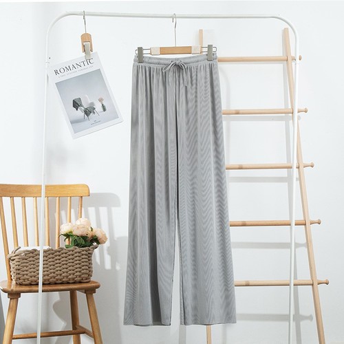 WIDE-LEG STRAIGHT PANTS / WD-0176 - COLOR GRAY