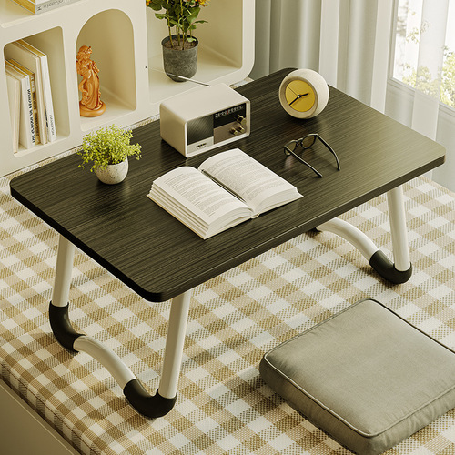 FOLDING LAPTOP TABLE- SMALL / FR-0013 - Color : Black brushed/anti-slip legs 50*30*22H