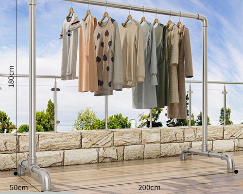 FLOOR-STANDING CLOTHES RACK / HM-0200 - Size: Length 2m Height 1.8m