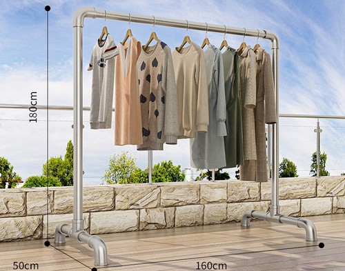 FLOOR-STANDING CLOTHES RACK / HM-0201 - Size: Length 1.6m Height 1.8m