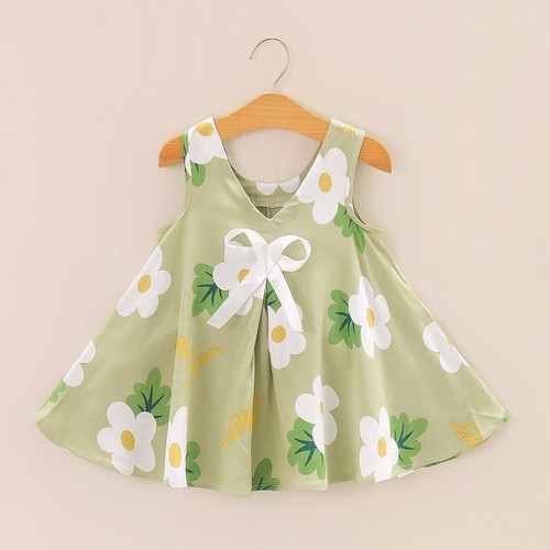 BABY GIRL'S DRESS / BB-0194 - COLOR GREEN