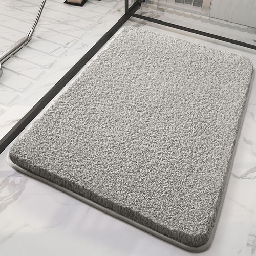 THICK ABSORBENT FLOOR MAT / HM-0230 - COLOR GRAY SIZE 40X60CM