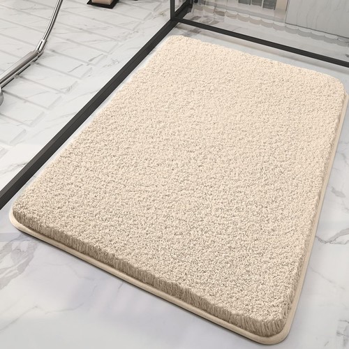 THICK ABSORBENT FLOOR MAT / HM-0231 - COLOR BEIGE SIZE 40X60CM