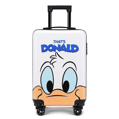 CHILDREN'S TROLLEY BAG / BG-0068 - COLOR WHITE SIZE 20 INCHES