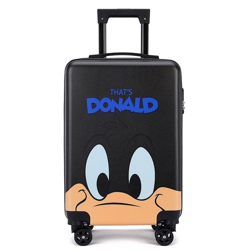 CHILDREN'S TROLLEY BAG / BG-0069 - COLOR BLACK SIZE 20 INCHES