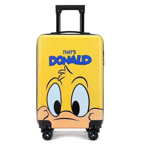 CHILDREN'S TROLLEY BAG / BG-0071 - COLOR YELLOW SIZE 20 INCHES