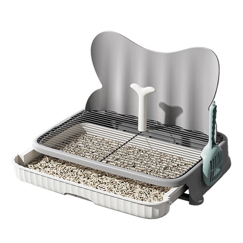 DOG'S LITTER BOX / PS-0046 - PLUS SHOVEL COLOR GRAY