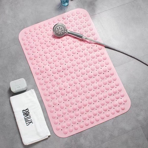NON-SLIP SHOWER BATH MAT / BR-0048 - SIZE 36X71CM COLOR PINK