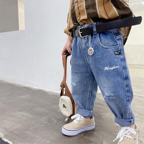 BOY'S DENIM PANTS / BY-0047 - COLOR BLUE DENIM