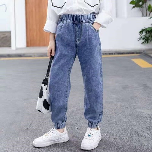 GIRL'S DENIM TROUSER / GL-0015 - COLOR BLUE