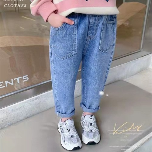 GIRL'S DENIM TROUSER / GL-0016 - COLOR BLUE