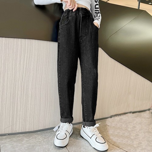 GIRL'S DENIM TROUSER / GL-0019 - COLOR BLACK