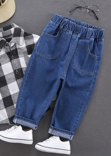 GIRL'S DENIM TROUSER / GL-0022 - COLOR BLUE
