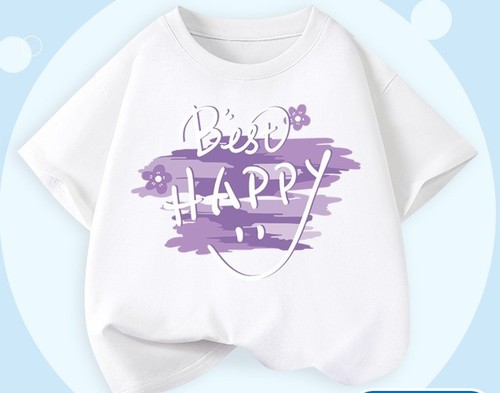 GIRL'S COTTON T-SHIRT / GL-0030 - COLOR WHITE