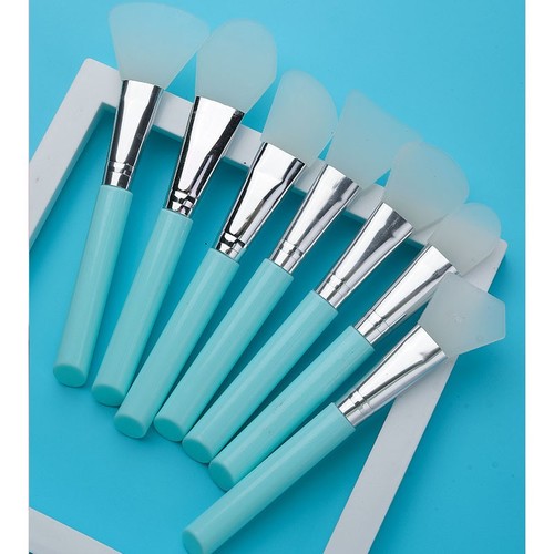 7 PIECE SILICONE MASK BRUSH / MU-0121 - COLOR GREEN