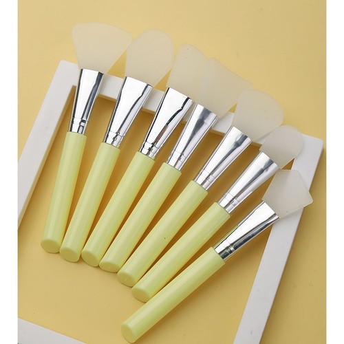 7 PIECE SILICONE MASK BRUSH / MU-0122 - COLOR YELLOW