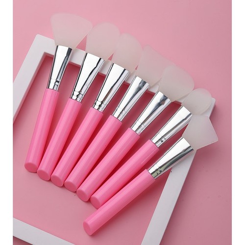 7 PIECE SILICONE MASK BRUSH / MU-0123 - COLOR PINK