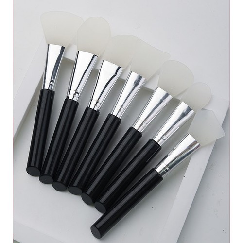 7 PIECE SILICONE MASK BRUSH / MU-0124 - COLOR BLACK