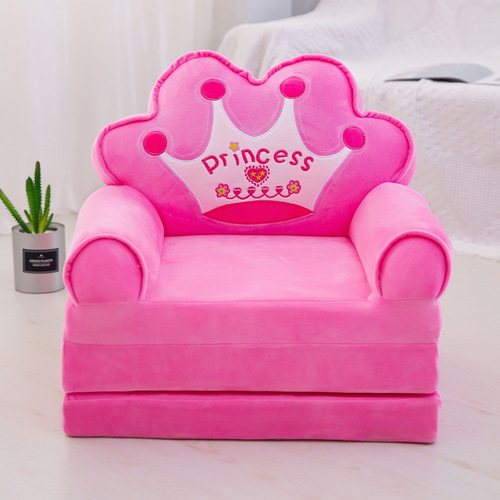 THREE-LAYERS CHILDREN'S SOFA / HM-0219 - Color : Pink Crown