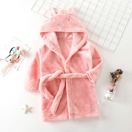 CHILDREN'S BATHROBE / BB-0318 - COLOR PINK