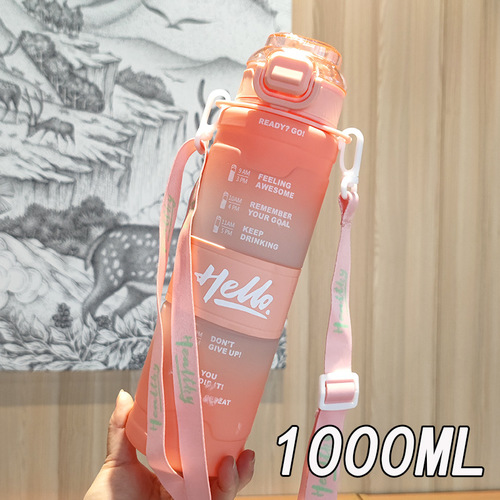PORTABLE WATER BOTTLE / KN-0176 - Color : Pink Capacity : 1000ml