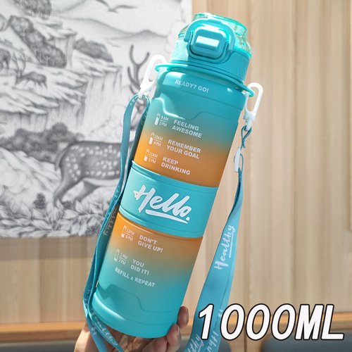 PORTABLE WATER BOTTLE / KN-0178 - Color : Green Capacity : 1000ml