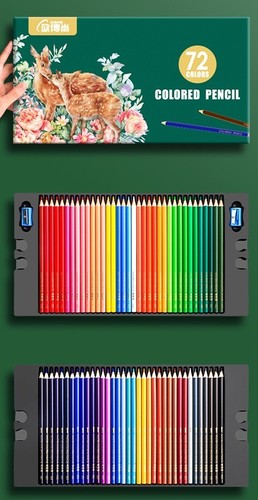 72 COLORS OIL-BASED PENCIL / SC-0012 - WITH SHARPENER