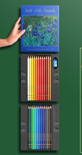 24 COLORS OIL-BASED PENCIL / SC-0013 - WITH SHARPENER