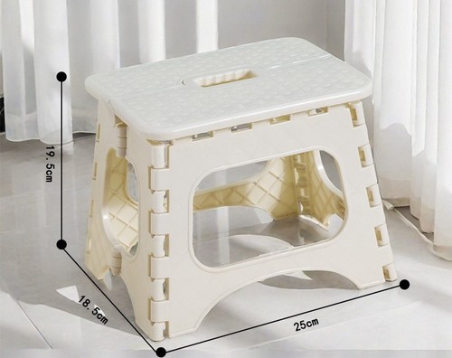 FOLDING LOW STOOL / HM-0224 - COLOR WHITE