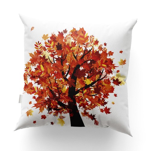 SOFA PILLOW CASE / HM-0245 - DESIGN MAPLE LEAFS SIZE 45X45CM PILLOW NOT INCLUDED