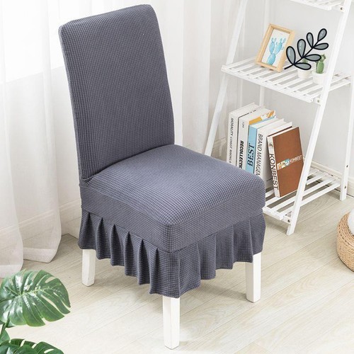 DINING CHAIR COVER / HM-0250 - COLOR METALIC GRAY ONE SIZE