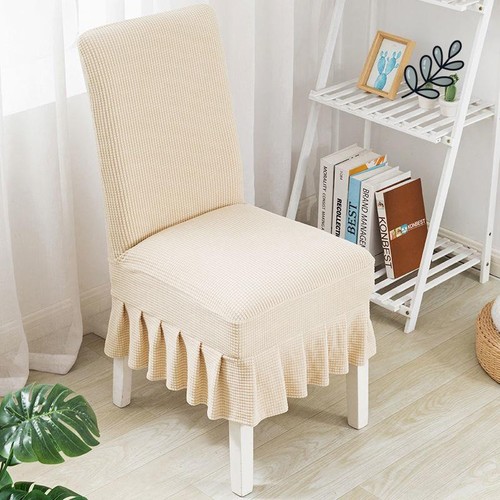 DINING CHAIR COVER / HM-0253 - COLOR CREAM ONE SIZE