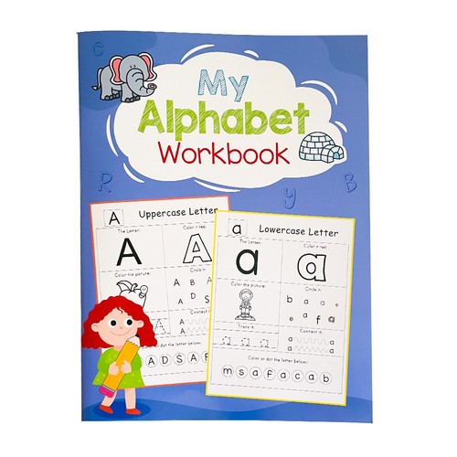 52 PAGES CHILDREN'S HANDWRITING BOOK / SC-0023 - ALPHABET