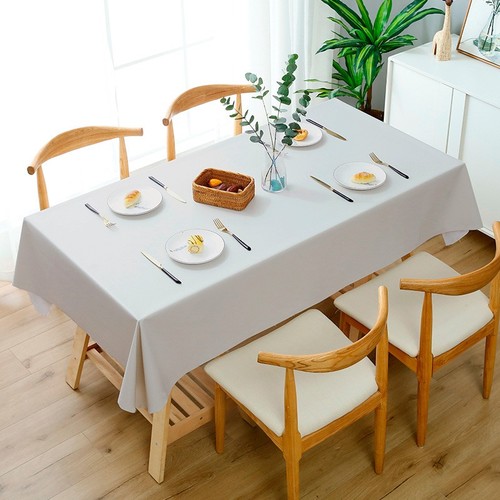 140X200CM WATERPROOF TABLECLOTH / KN-0203 - COLOR OFF-WHITE