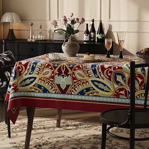 140x220CM WATERPROOF TABLECLOTH / KN-0215 - RECTANGULAR DINING TABLECLOTH