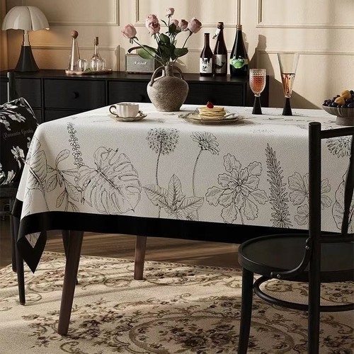 140x220CM WATERPROOF TABLECLOTH / KN-0216 - RECTANGULAR DINING TABLECLOTH