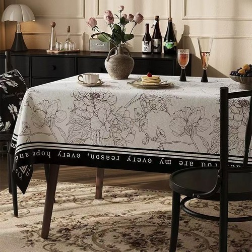 140x220CM WATERPROOF TABLECLOTH / KN-0218 - RECTANGULAR DINING TABLECLOTH