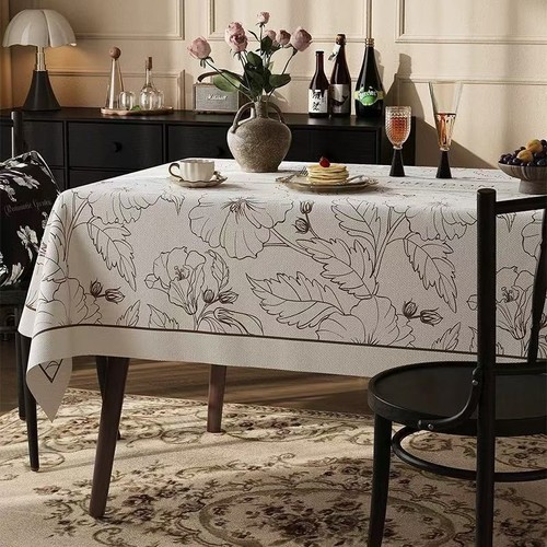 140x220CM WATERPROOF TABLECLOTH / KN-0219 - RECTANGULAR DINING TABLECLOTH