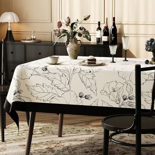 120X200CM WATERPROOF TABLECLOTH / KN-0223 - RECTANGULAR DINING TABLECLOTH