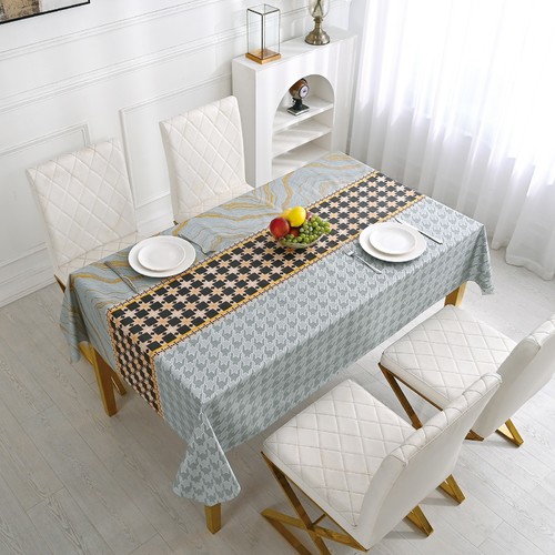 300X140CM WATERPROOF TABLECLOTH / KN-0254 - RECTANGULAR DINING TABLECLOTH