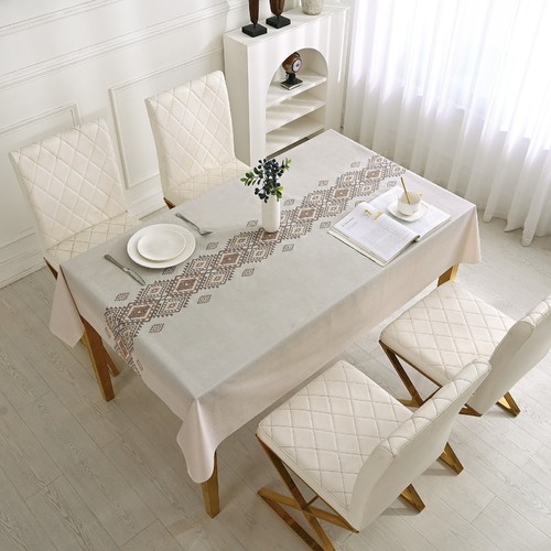 300X140CM WATERPROOF TABLECLOTH / KN-0256 - RECTANGULAR DINING TABLECLOTH