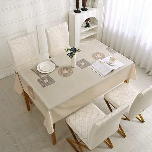 240X140CM WATERPROOF TABLECLOTH / KN-0258 - RECTANGULAR DINING TABLECLOTH