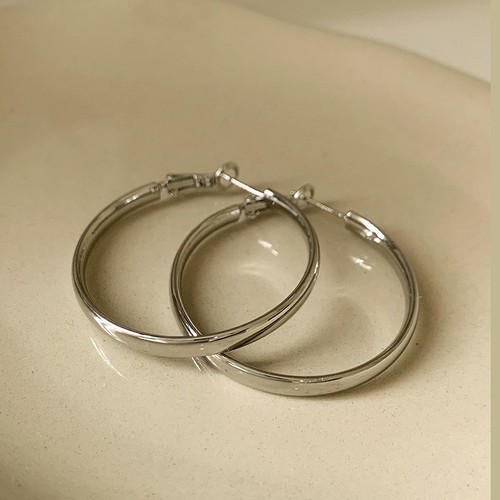 WOMEN'S FASHION EARRINGS / WA-0118 - COLOR SILVER