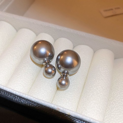 WOMEN'S FASHION EARRINGS / WA-0119 - COLOR GRAY PEARL