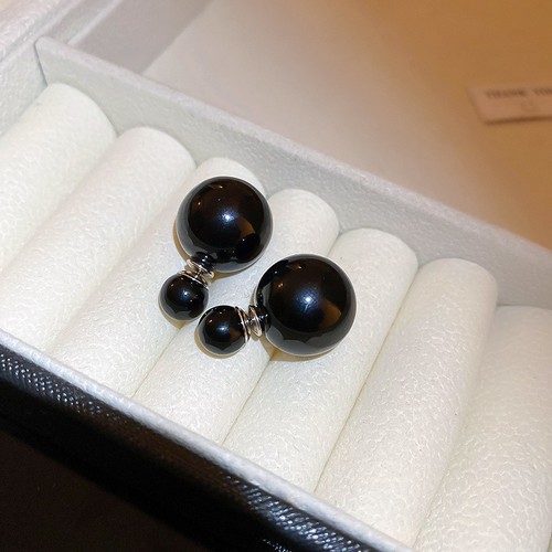 WOMEN'S FASHION EARRINGS / WA-0124 - COLOR BLACK PEARL