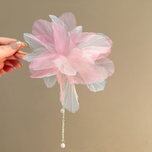 FLOWER HAIRCLIP / WA-0139 - COLOR PINK